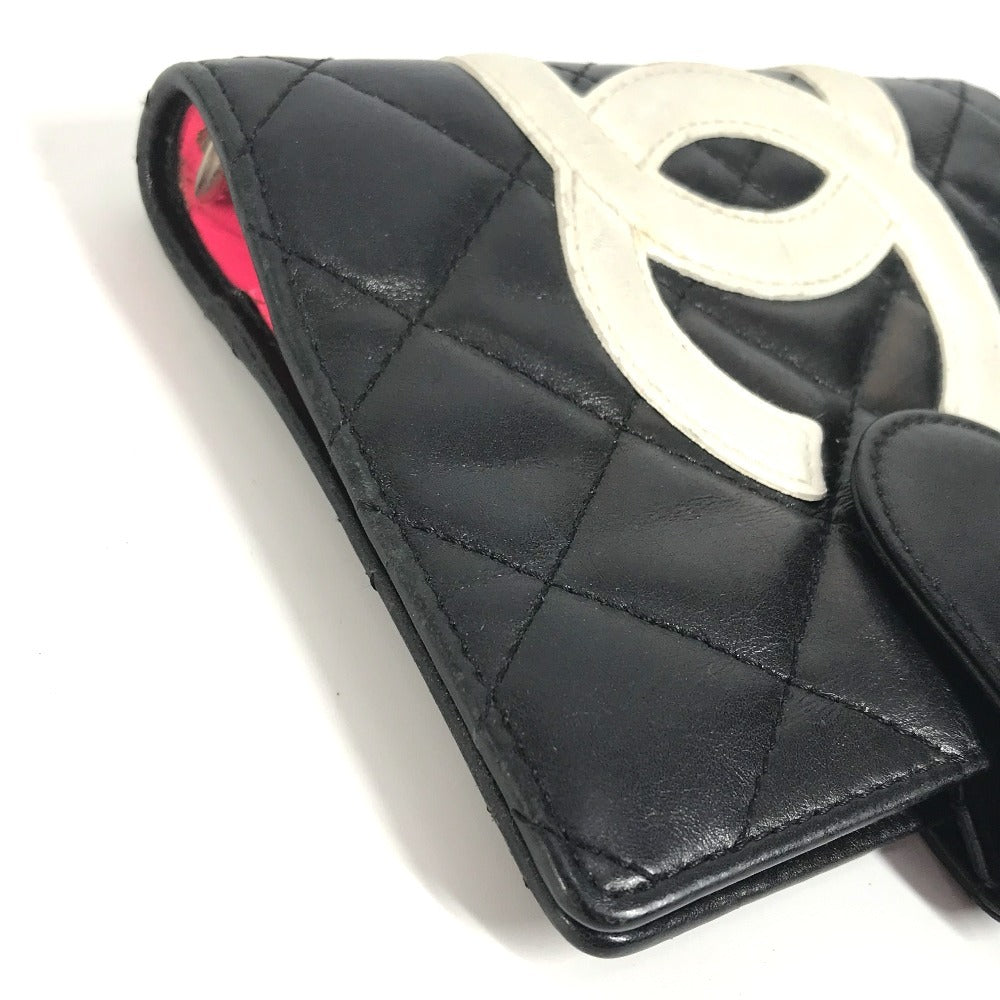 CHANEL Notebook cover A26727 leather black Cambon line CC COCO Mark logo Women