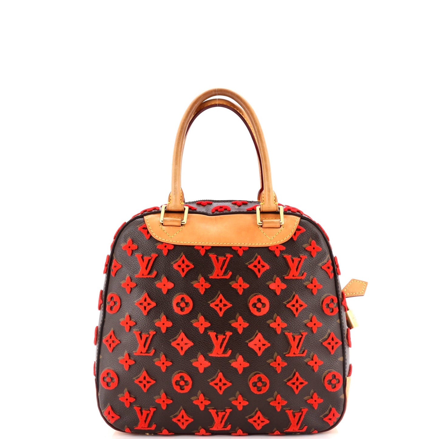 Louis Vuitton Deauville Cube Bag Monogram Tuffetage Canvas