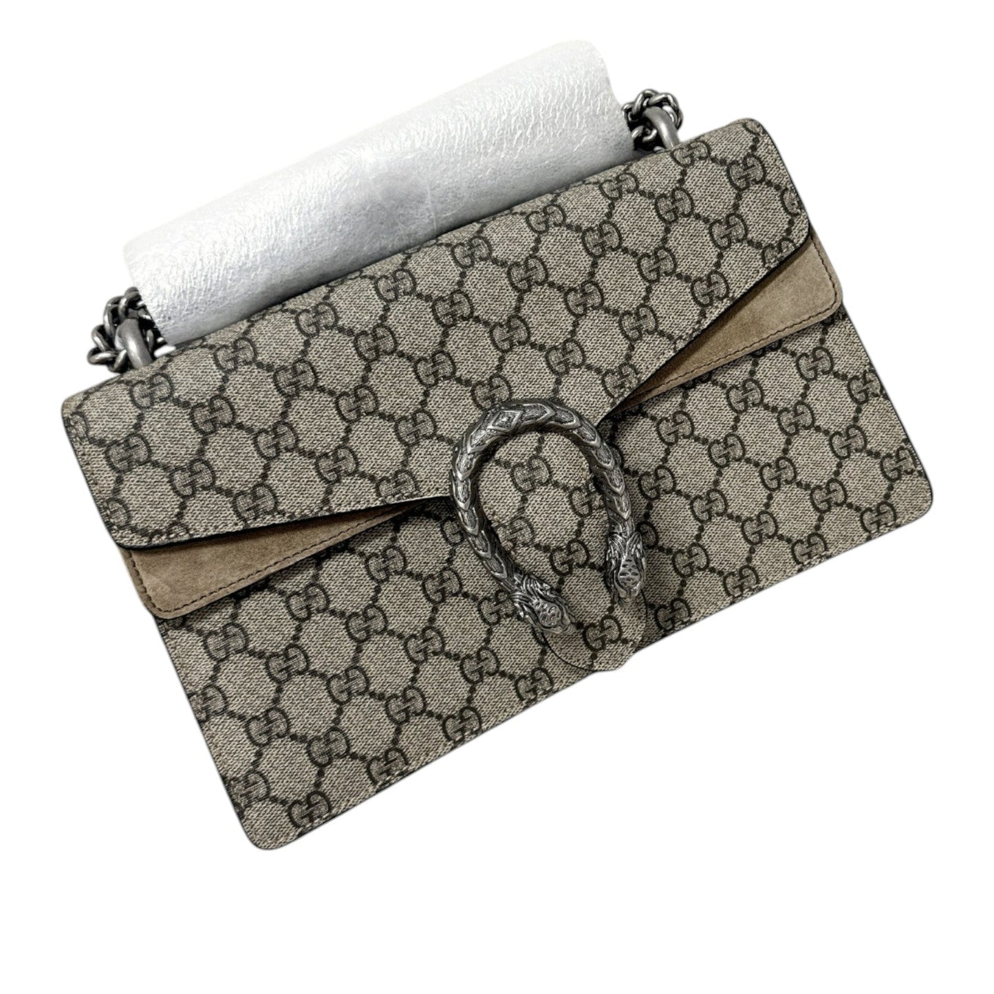 Gucci Monogram Chain Leather Shoulder Bag