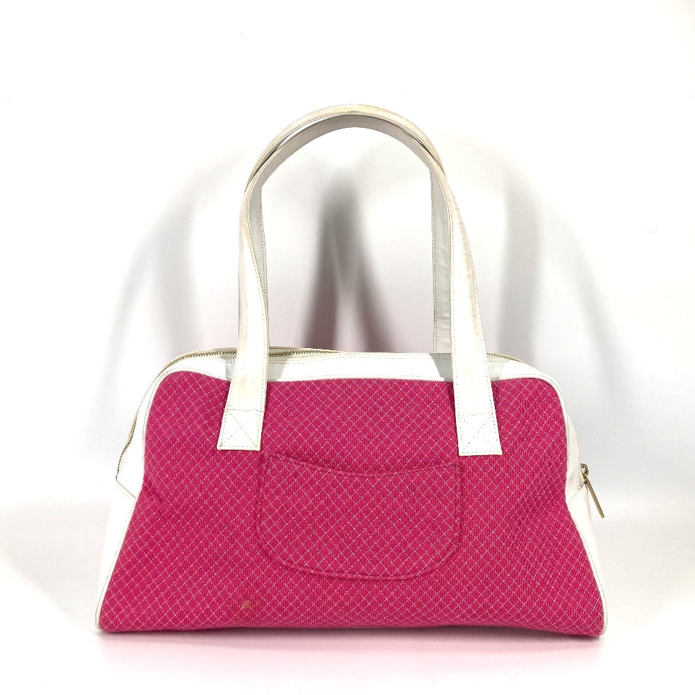 CHANEL Boston Duffel bag Canvas / Leather pink By color CC COCO Mark Women  d