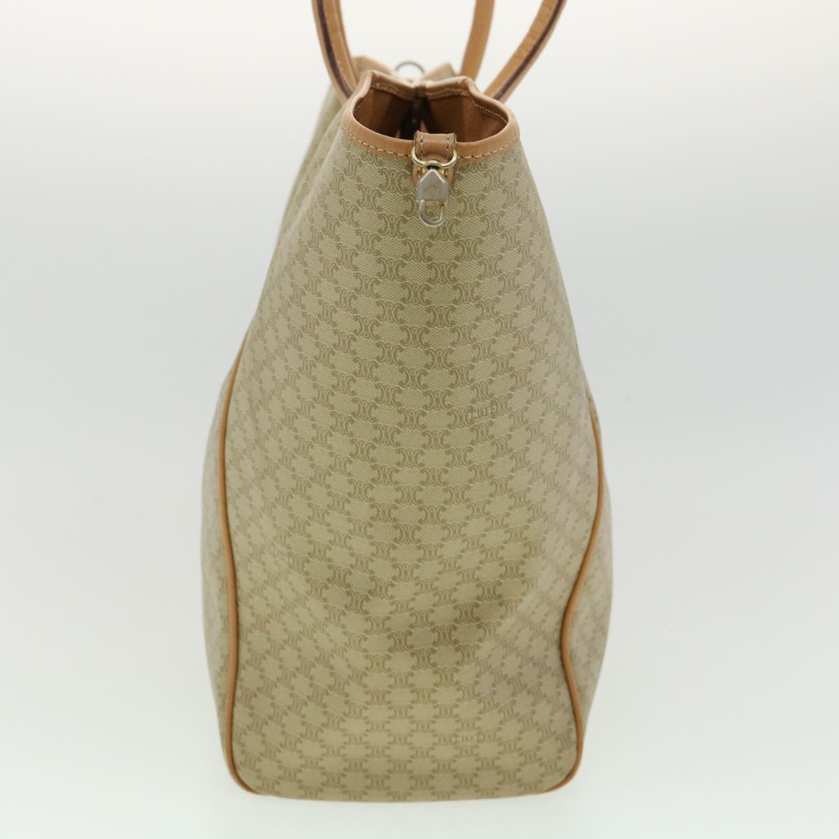 Luxury CELINE Macadam Canvas Tote Bag PVC Leather Beige  31532