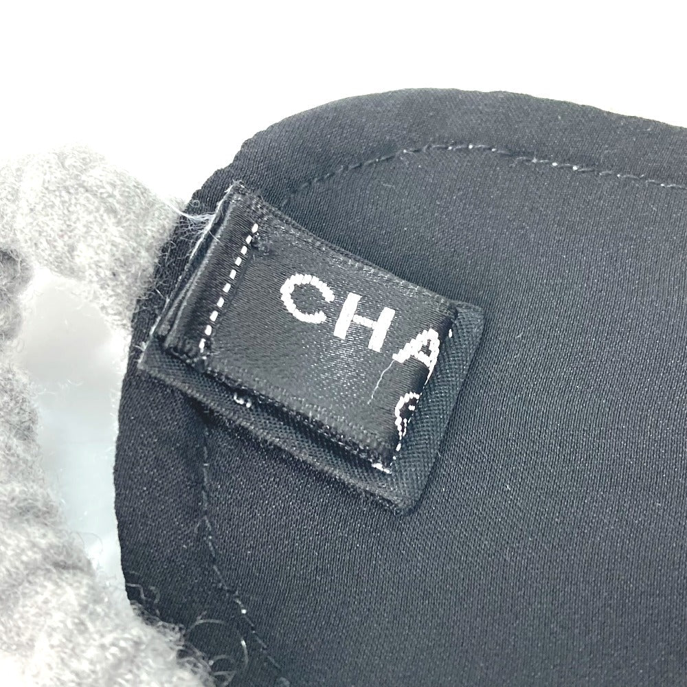 CHANEL Other miscellaneous goods silk gray Travel Supplies Sleep Supplies CC COCO Mark Eye Mask Women