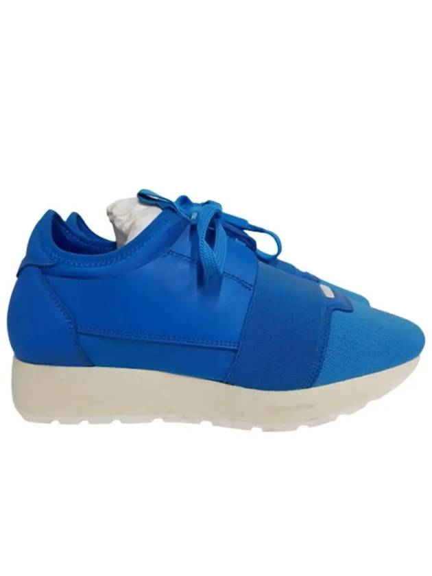 Luxury Balenciaga Trending 2026 Race Low Top Sneakers Blue