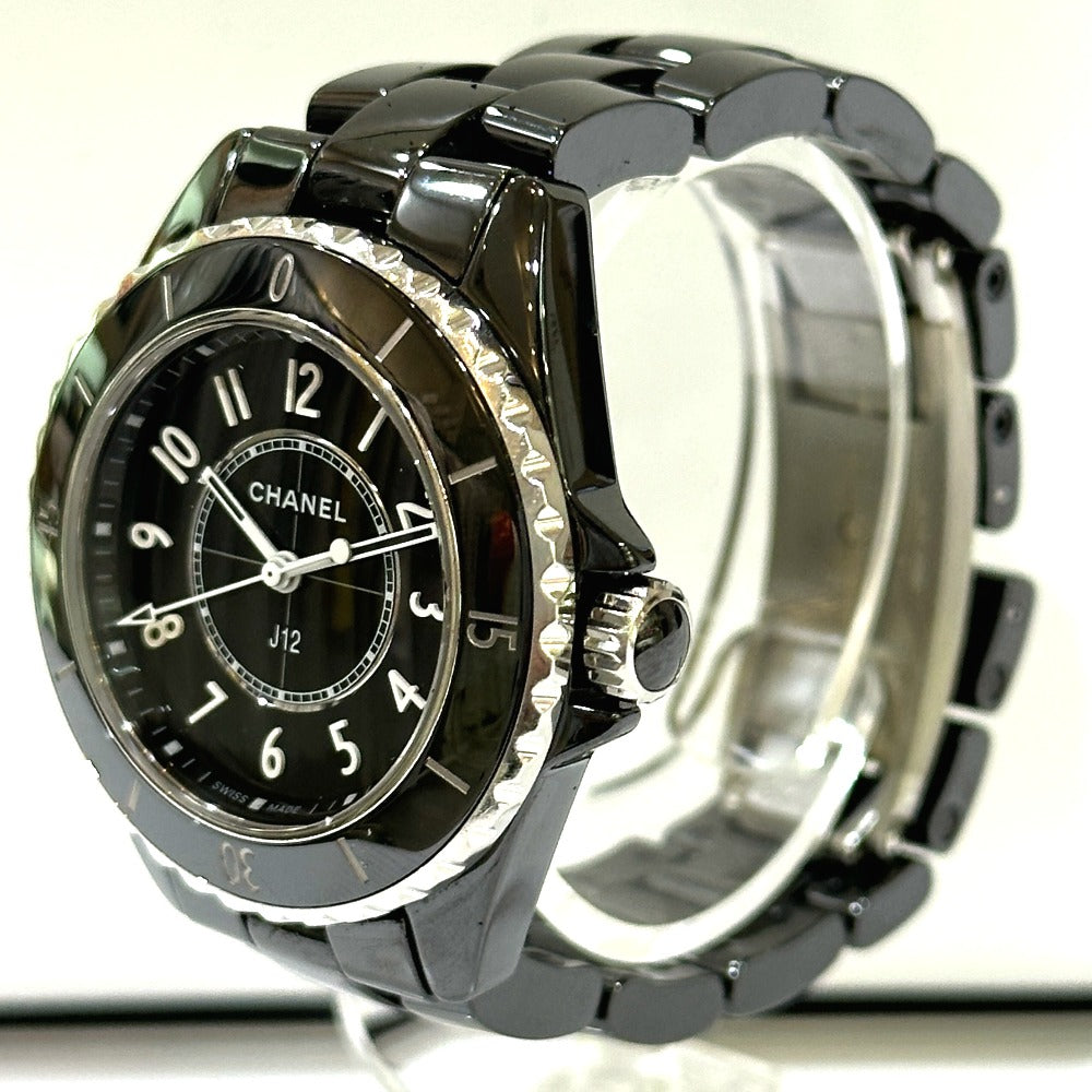 CHANEL Watches Quartz H5695 ceramic black J12 Ladies Watch black dial