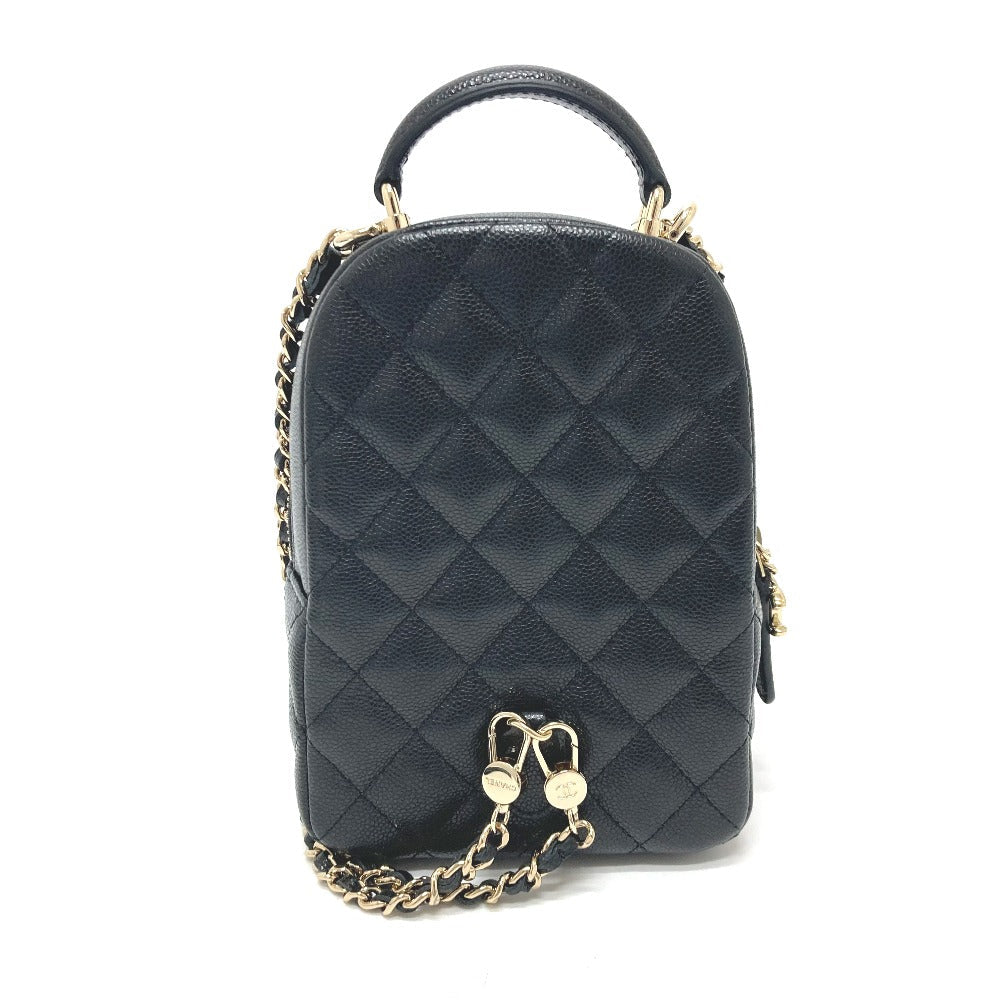 CHANEL Backpack AP3753 Caviar skin black Matrasse Timeless classic