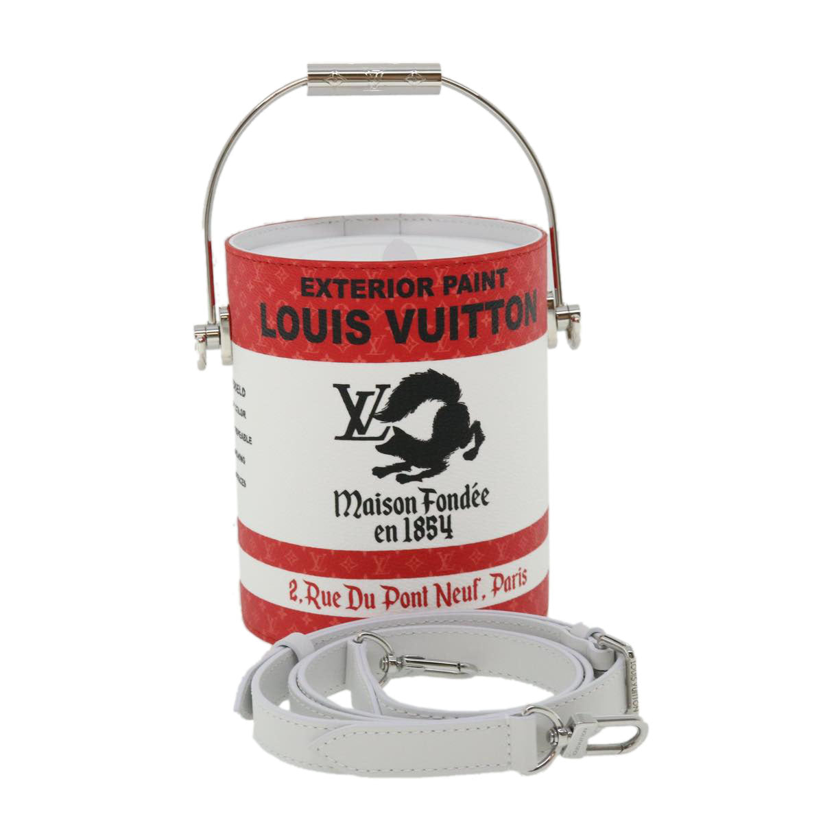 LOUIS VUITTON LV?painted can Shoulder Bag Red M81595 LV  31817A