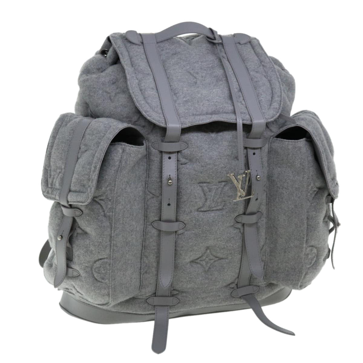 LOUIS VUITTON Monogram ChristopherXL Backpack Gray M55252 LV  31979A