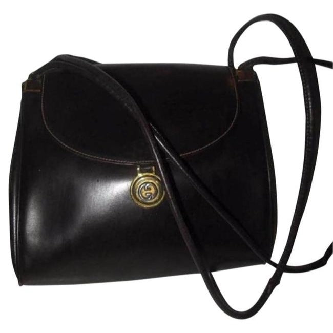 Gucci Envelope Monogram Leather Shoulder Bag