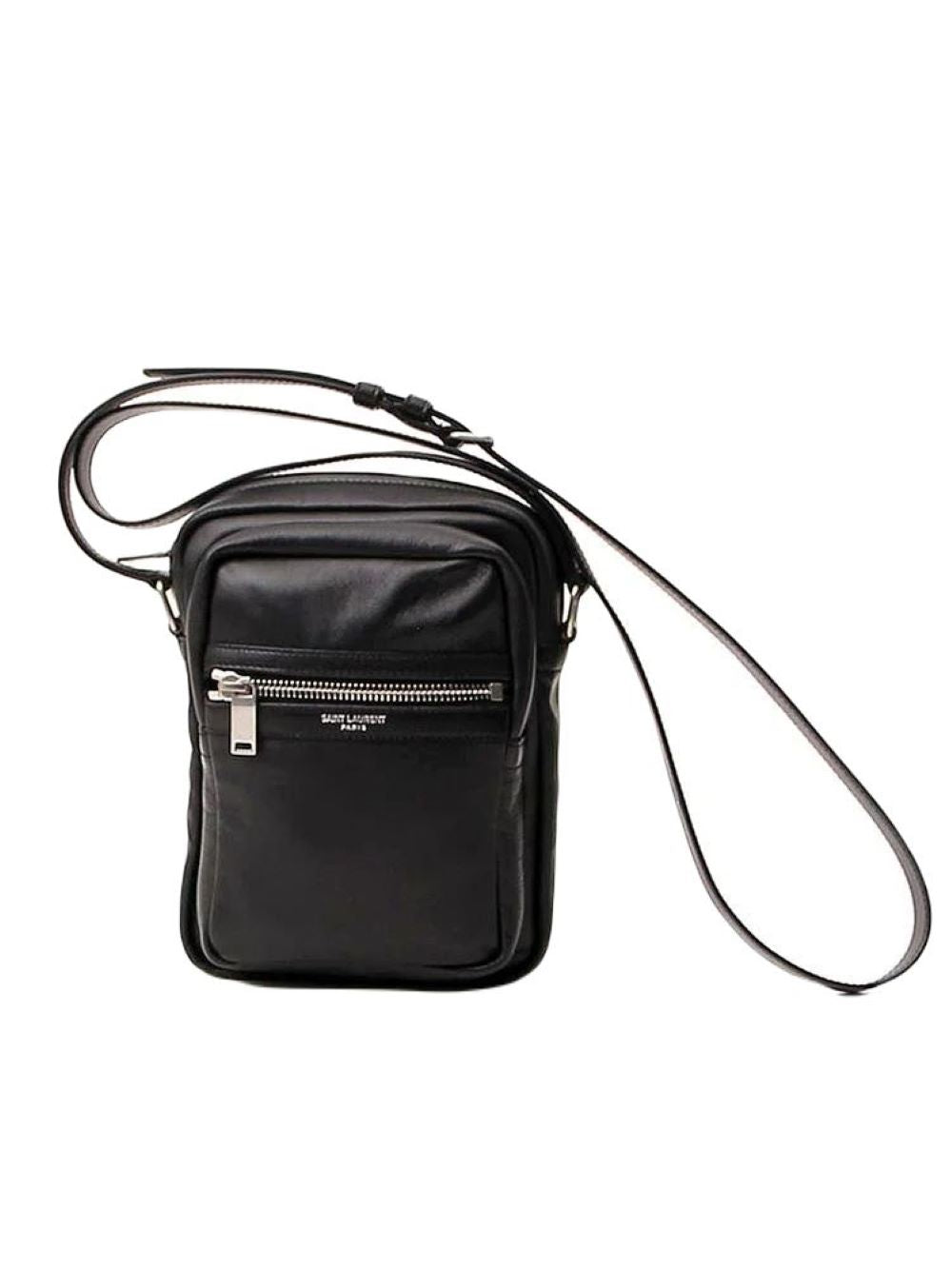 Luxury Saint Laurent Trending 2025 Men's Sid Crossbody Bag in Black | 5817001GE0E