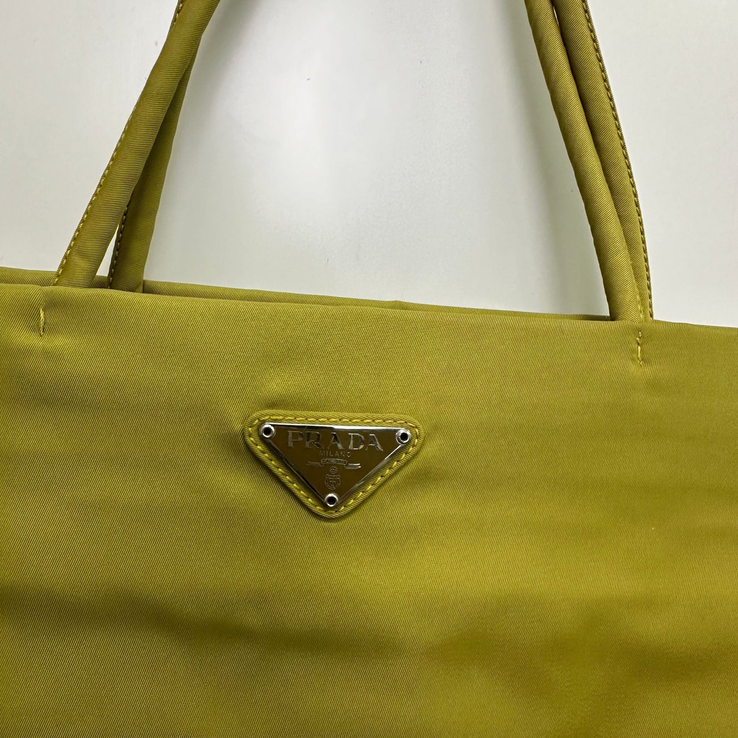 Prada | Bags | Prada Hand Bag Nylon Orange Gold LB123205
