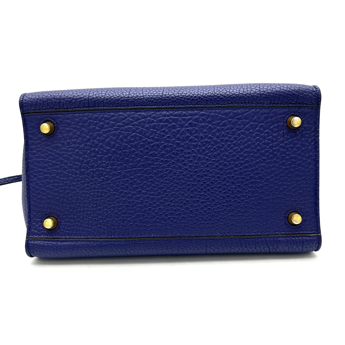 Céline Borsa a mano in pelle con anello piccolo Luxury CELINE blu LA31565