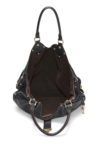 Louis Vuitton, Black Monogram Mahina Large, Black