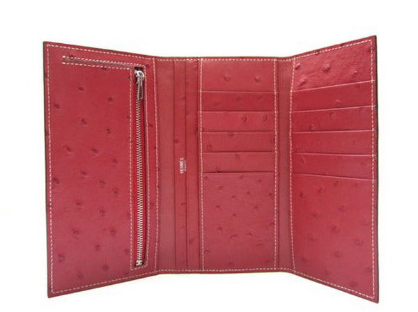 Luxury Hermes Wallet H1102 Ladies Wallet Red
