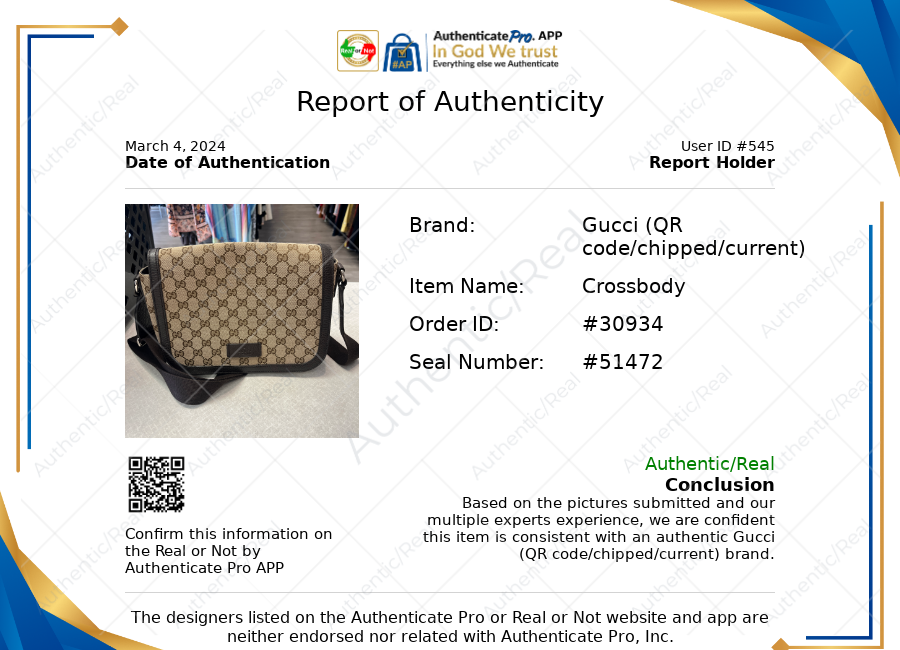 Gucci Designer Crossbody