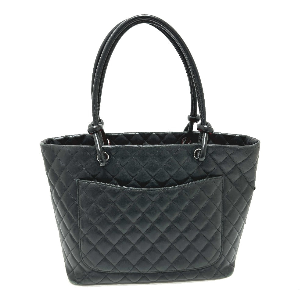 CHANEL Tote Bag A25169 Lambskin, Patent Leather black Matrasse Cambon Line