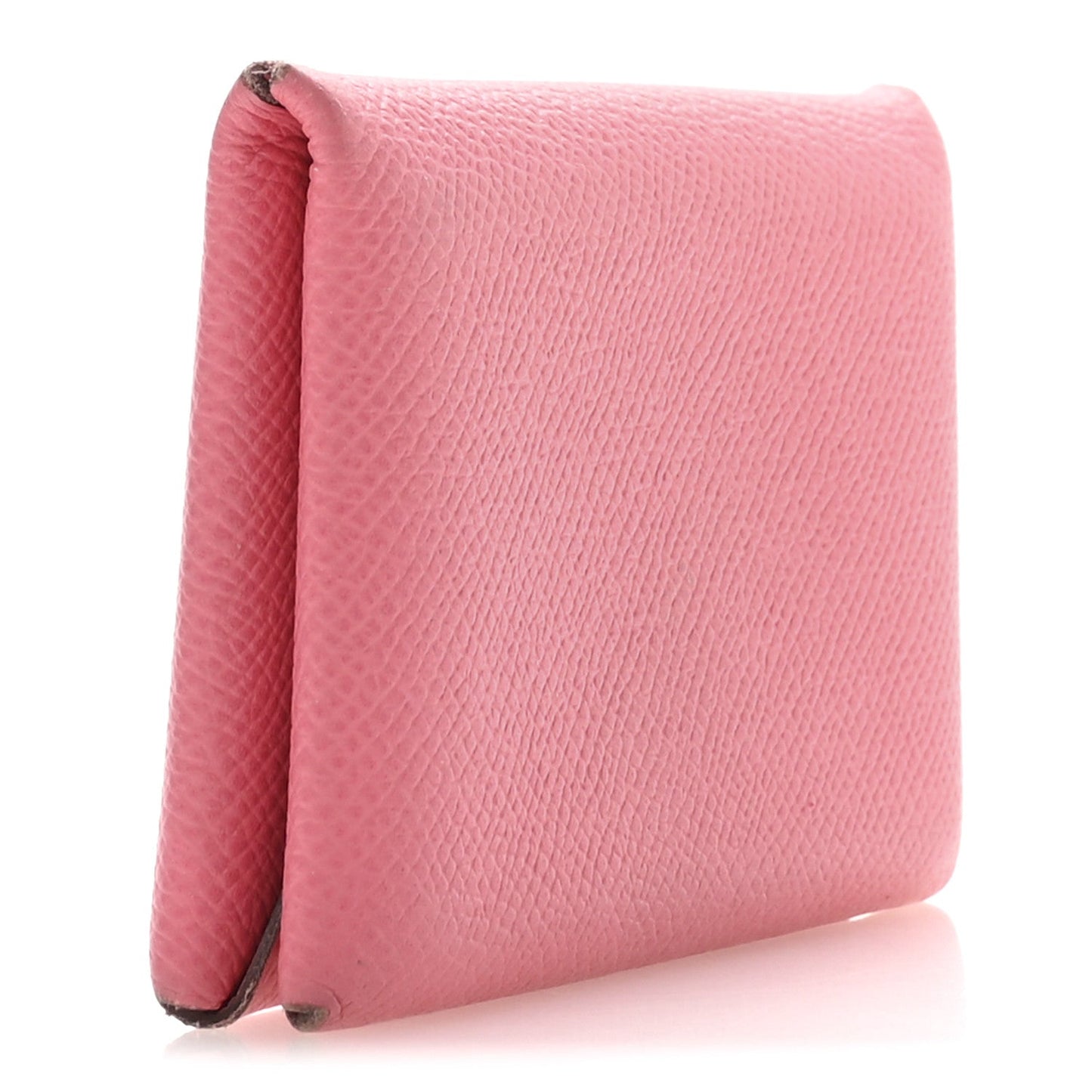 Hermes Epsom Calvi Card Case Rose Azalee
