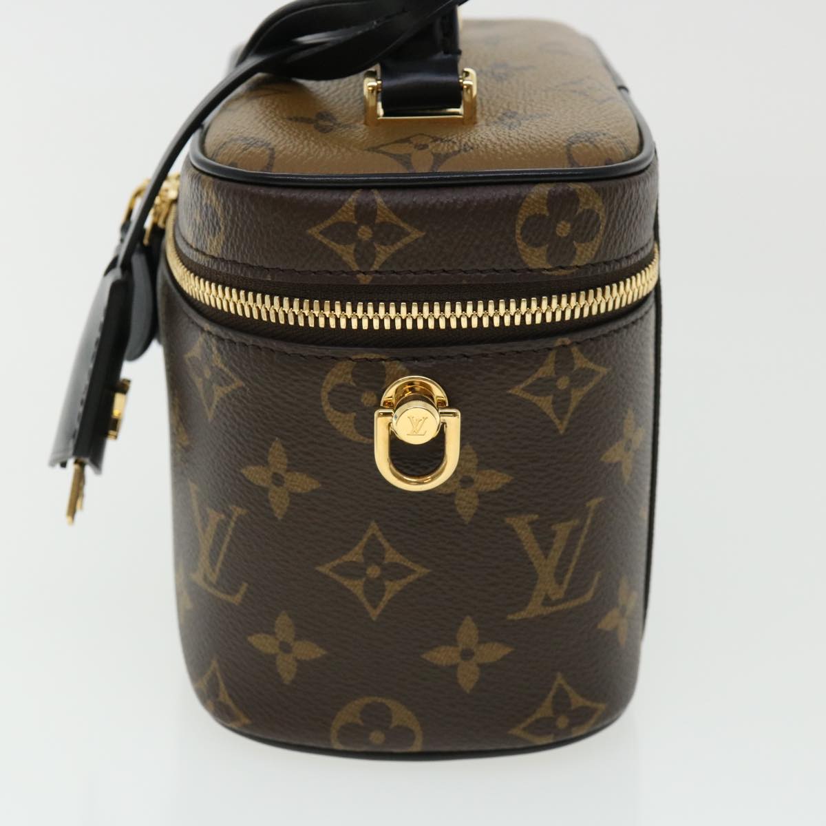 LOUIS VUITTON Monogram Reverse Vanity NVPM Hand Bag 2way M45165 LV 32451A