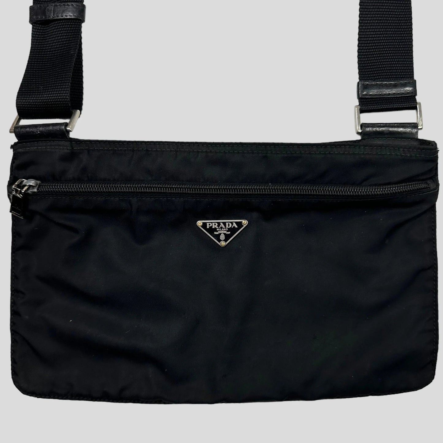 Prada Milano 00’s Nylon Rectangle Crossbody Bag