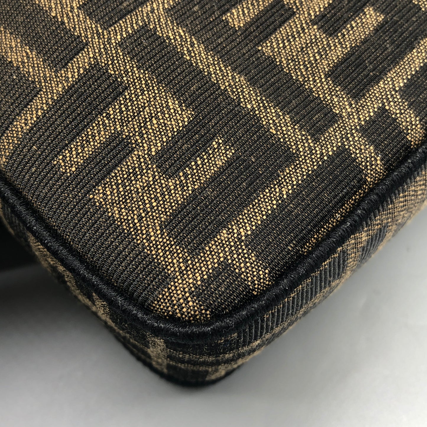 Fendi FF Zucca Baguette Mini Chain Bag Tobacco