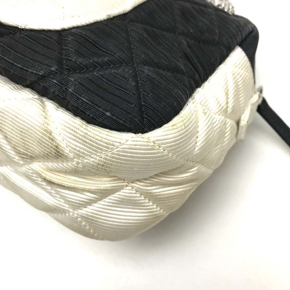CHANEL Shoulder Bag canvas black quilting By color Women