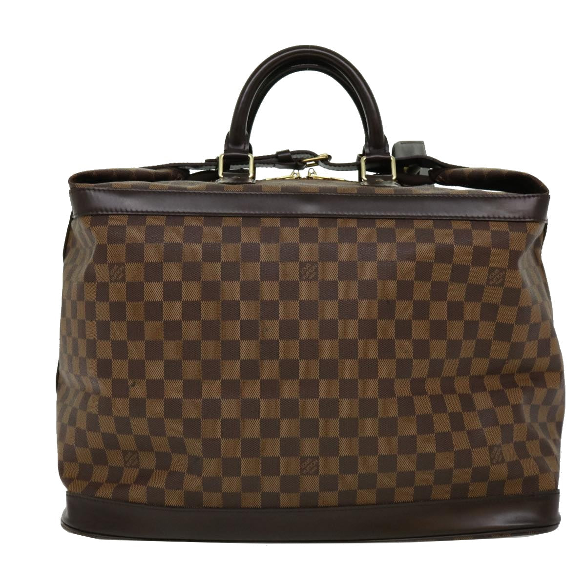LOUIS VUITTON Damier Ebene Grimo Boston Bag N41160 LV Auth 32594A