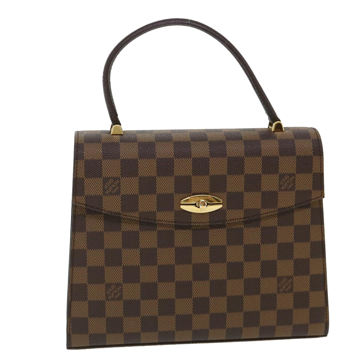 LOUIS VUITTON Damier Ebene Malesherbes Hand Bag N51379 LV Auth 32611A