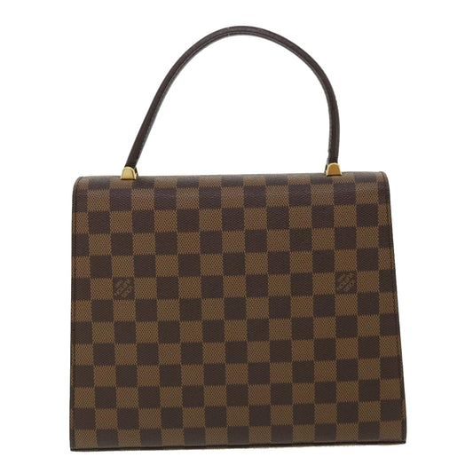 LOUIS VUITTON Damier Ebene Malesherbes Hand Bag N51379 LV Auth 32611A
