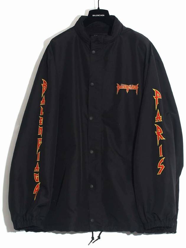 Luxury Balenciaga Trending 2026 Artwork Print Windbreak Black