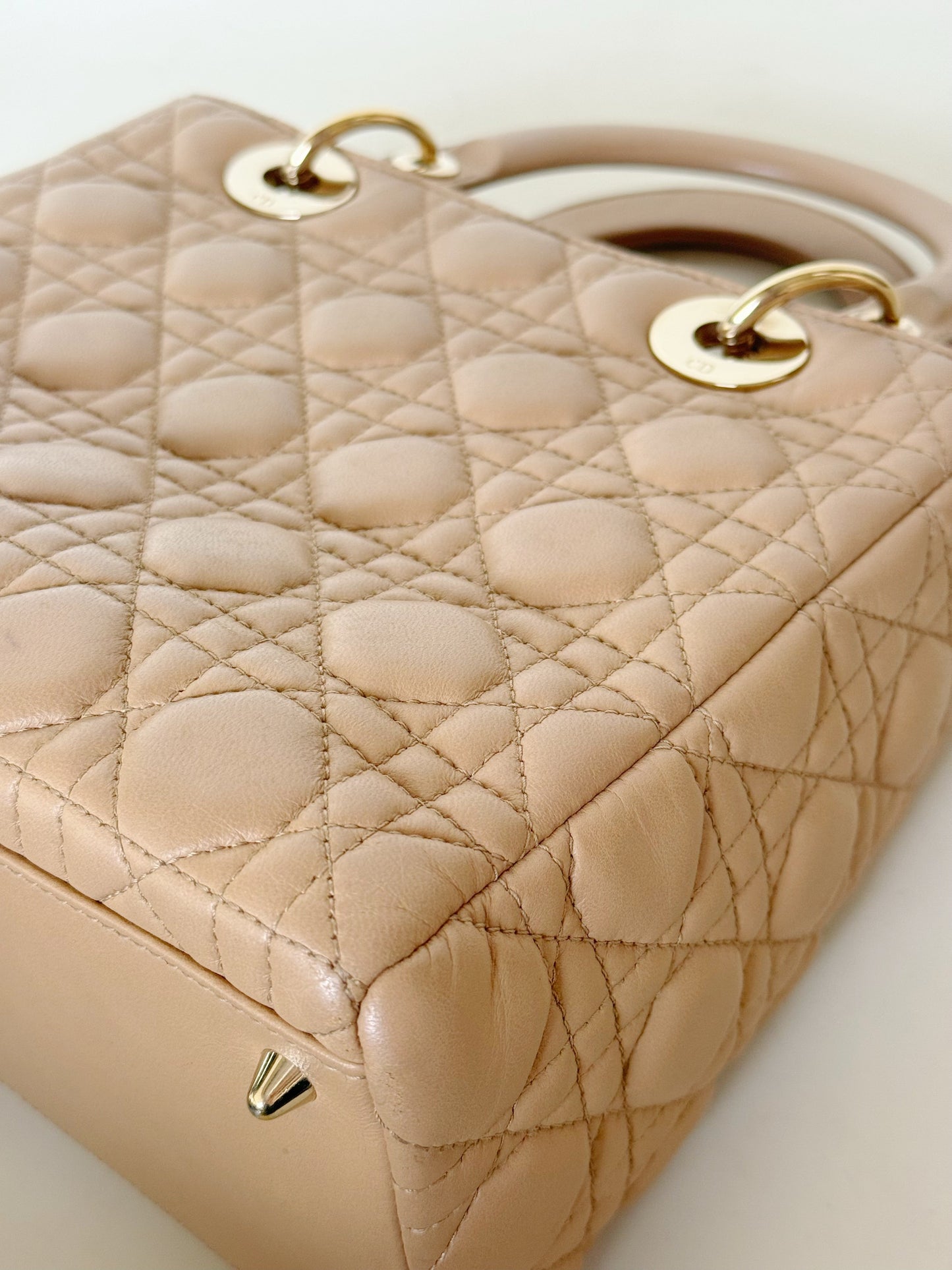 Christian Dior Lambskin Cannage Lady Dior