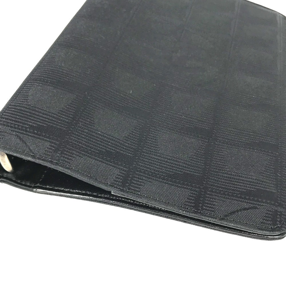 CHANEL Notebook cover Nylon black New travel line logo Women