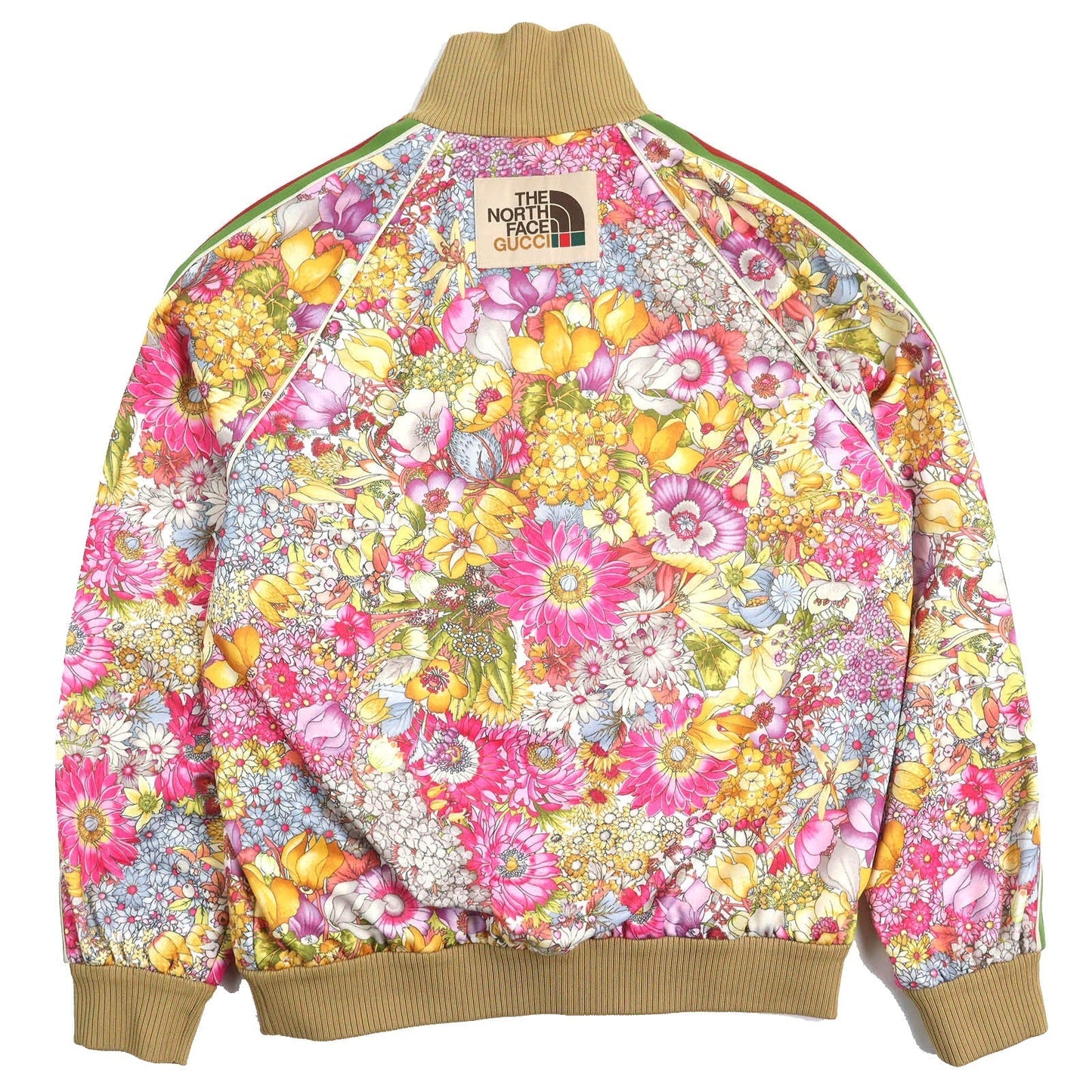 Gucci×The North Face Floral Print Web Lines Polyester Cotton Jacket