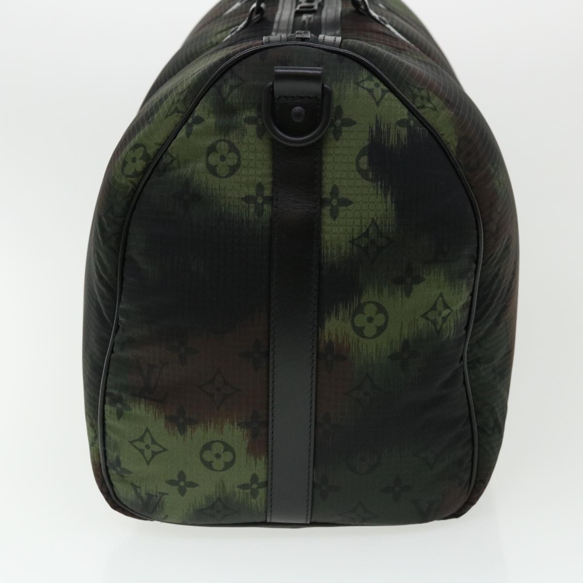 LOUIS VUITTON Camouflage Keepall Bandouliere 50 Boston Bag M56416 Auth 32799A