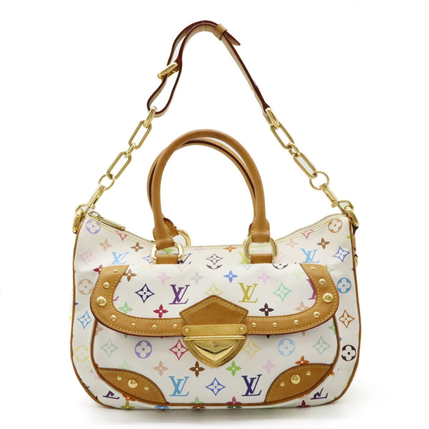 Louis Vuitton Blanc Monogram   Monogram colore Handbag Shoulder Bag