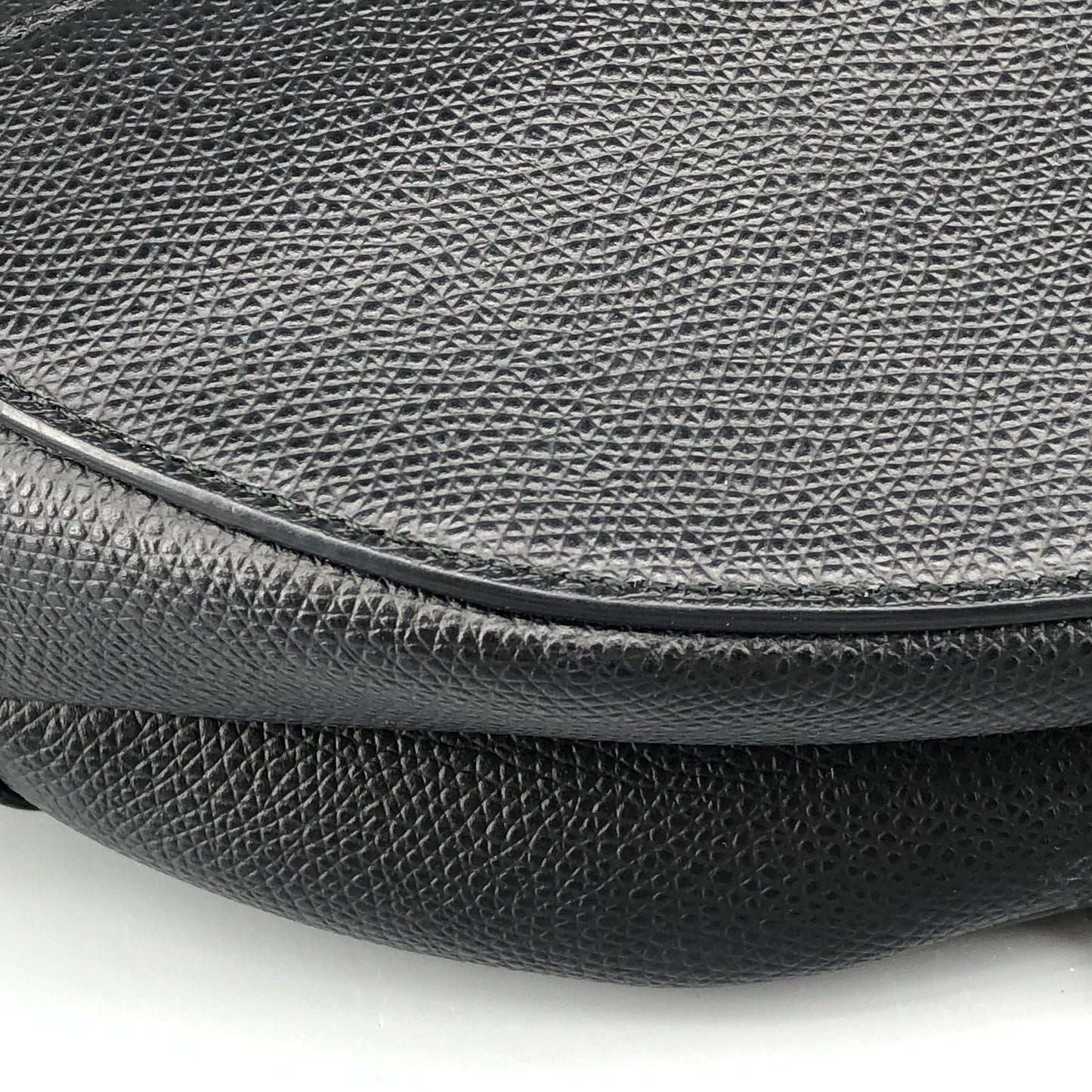 Christian Dior Saddle Medium Grained Calfskin Shoulder Bag Black + Extra Strap