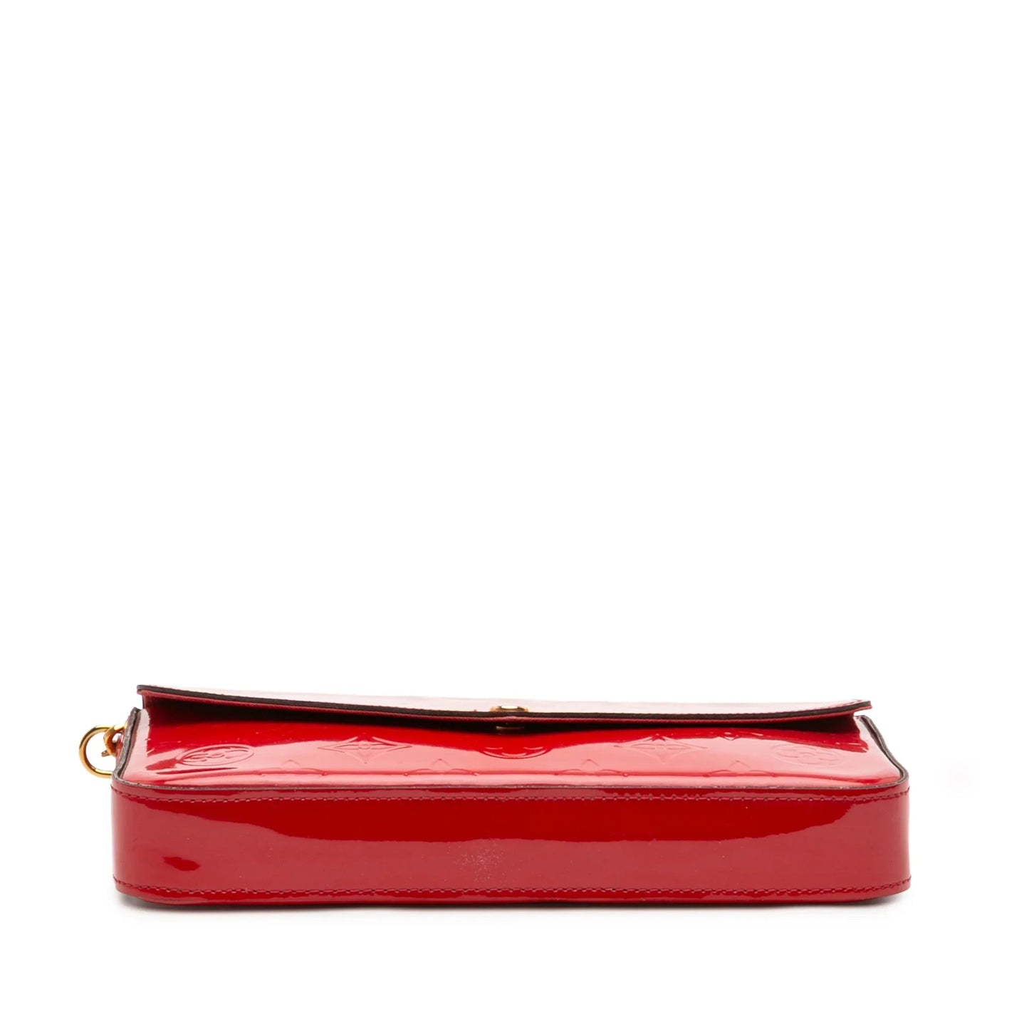 Red Louis Vuitton Monogram Vernis Pochette Felicie Crossbody Bag