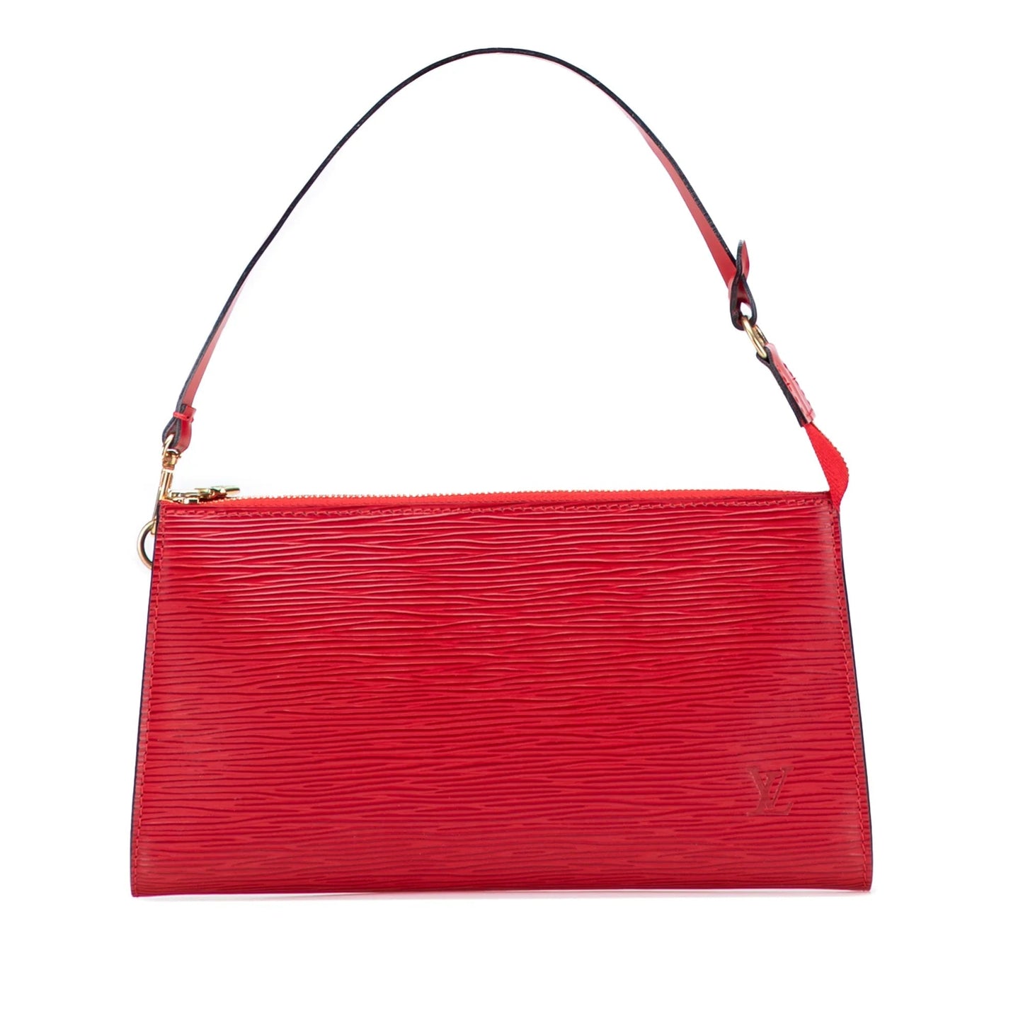 Red Louis Vuitton Epi Pochette Accessoires Shoulder Bag