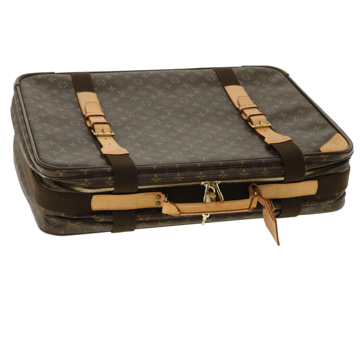 LOUIS VUITTON Monogram Satellite 53 Trunk M23356 LV Auth 33122