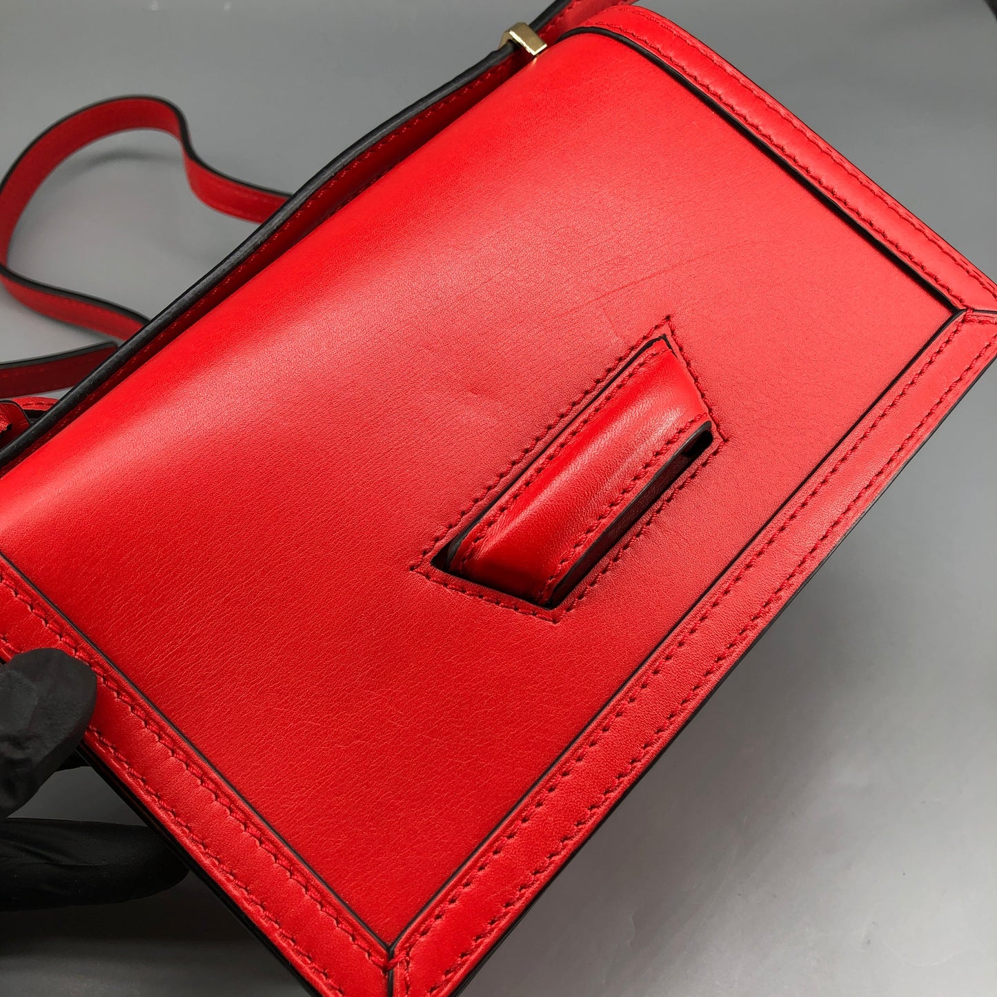 Loewe Barcelona Red Smooth Calfskin Crossbody Bag