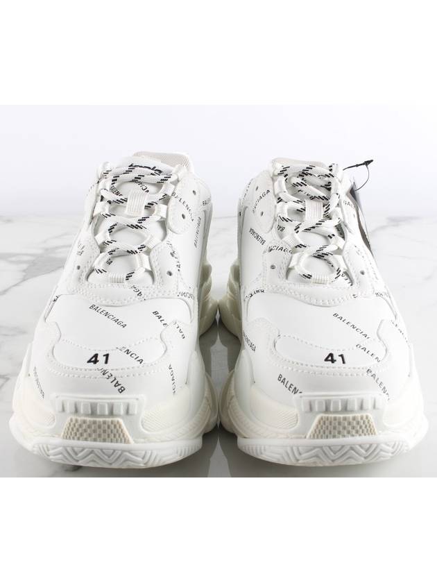 Luxury Balenciaga Trending 2026 My Multi Logo Triple S White 41 Domestic 260
