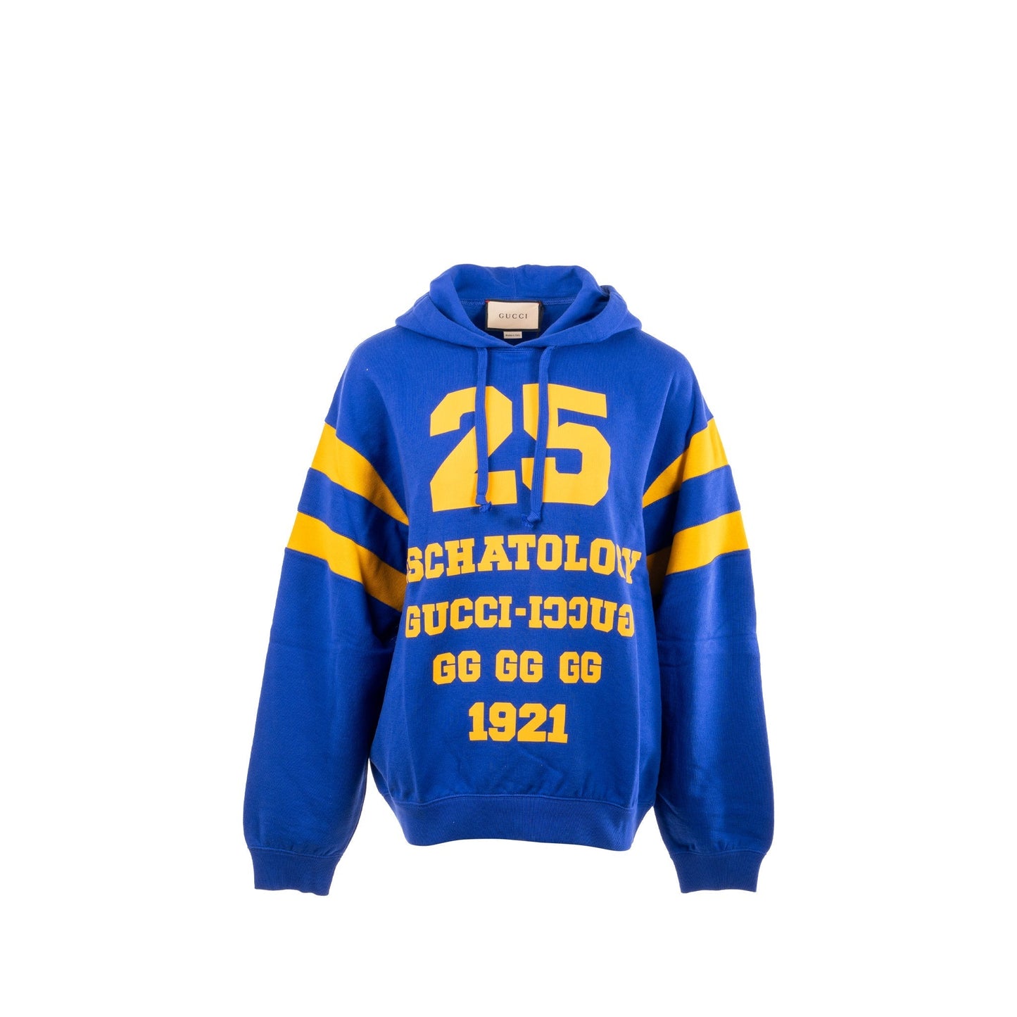 Gucci Size S 25 Gucci Eschatology Blind for Love Hoodie Cotton Blue/Yellow