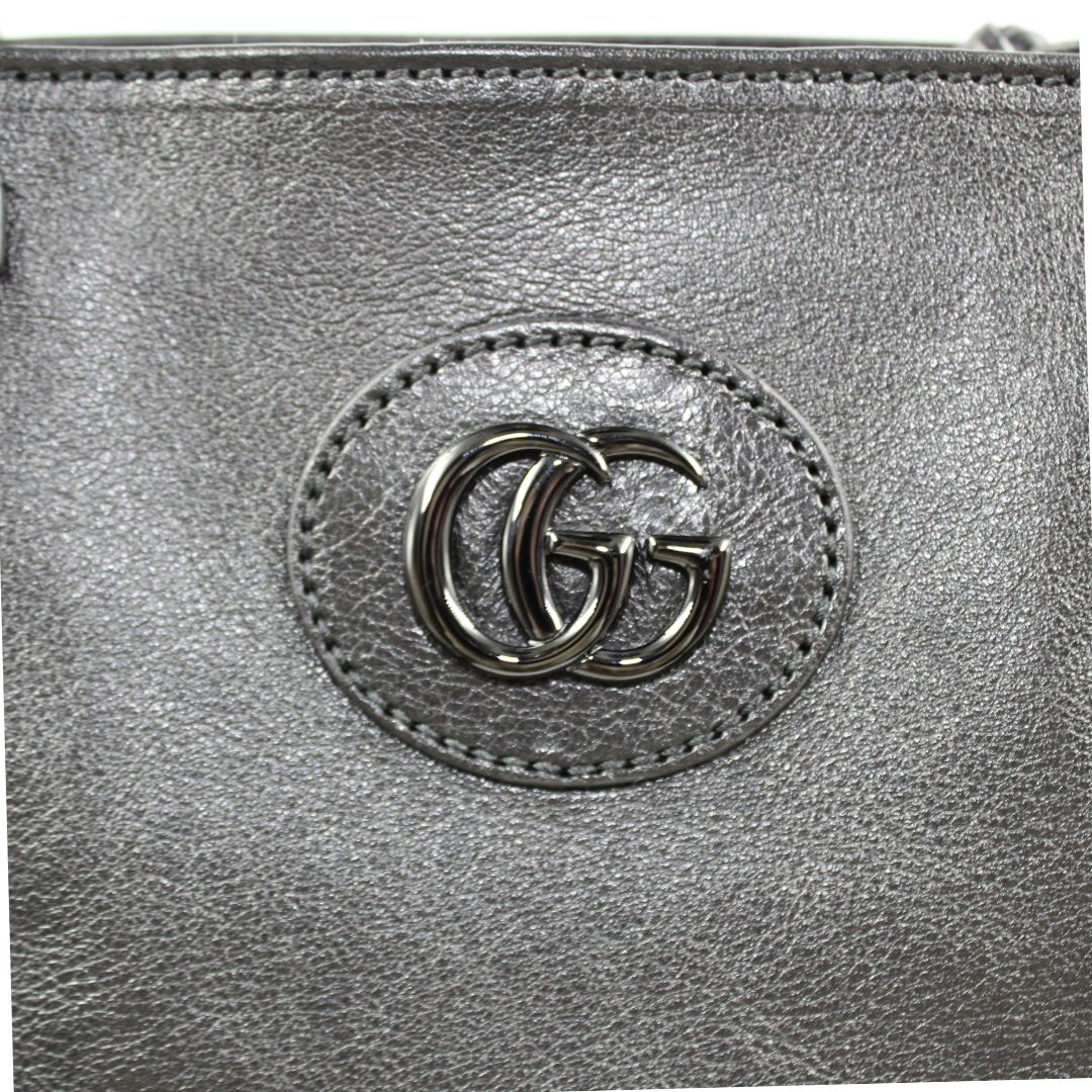 Gucci Leather Canvas Handbag Style 6