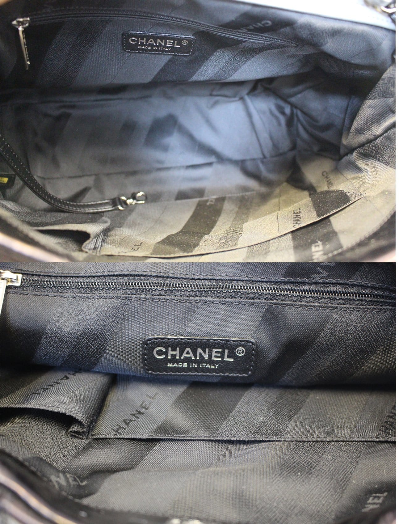 CHANEL Black Leather 2 Way Tote Bag - Sale