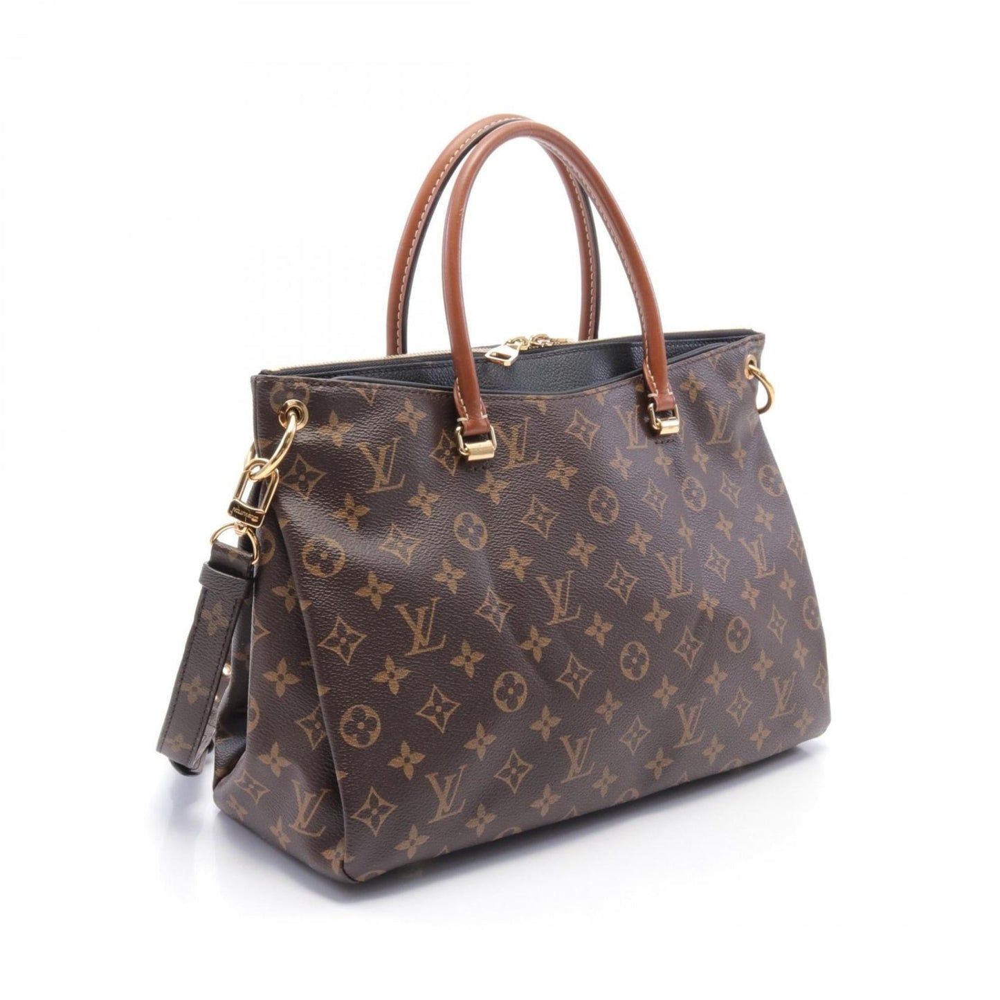 Louis Vuitton Coated Canvas Monogram Pvc Leather Handbag