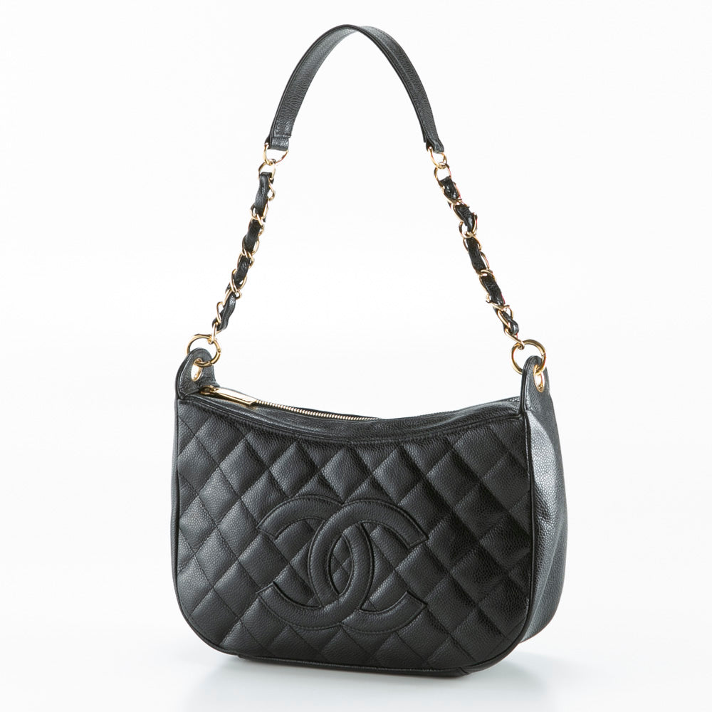 Chanel One Shoulder Caviar Skin Bag