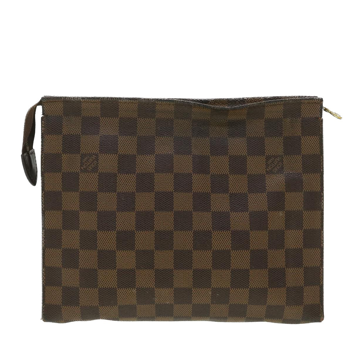 LOUIS VUITTON Damier Ebene Poche Toilette 26 Pouch N47543 LV Auth 34147