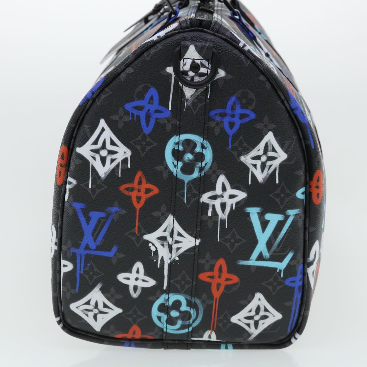 LOUIS VUITTON Monogram Eclipse Keepall Bandouliere 50 Boston M21384 Auth 34215A