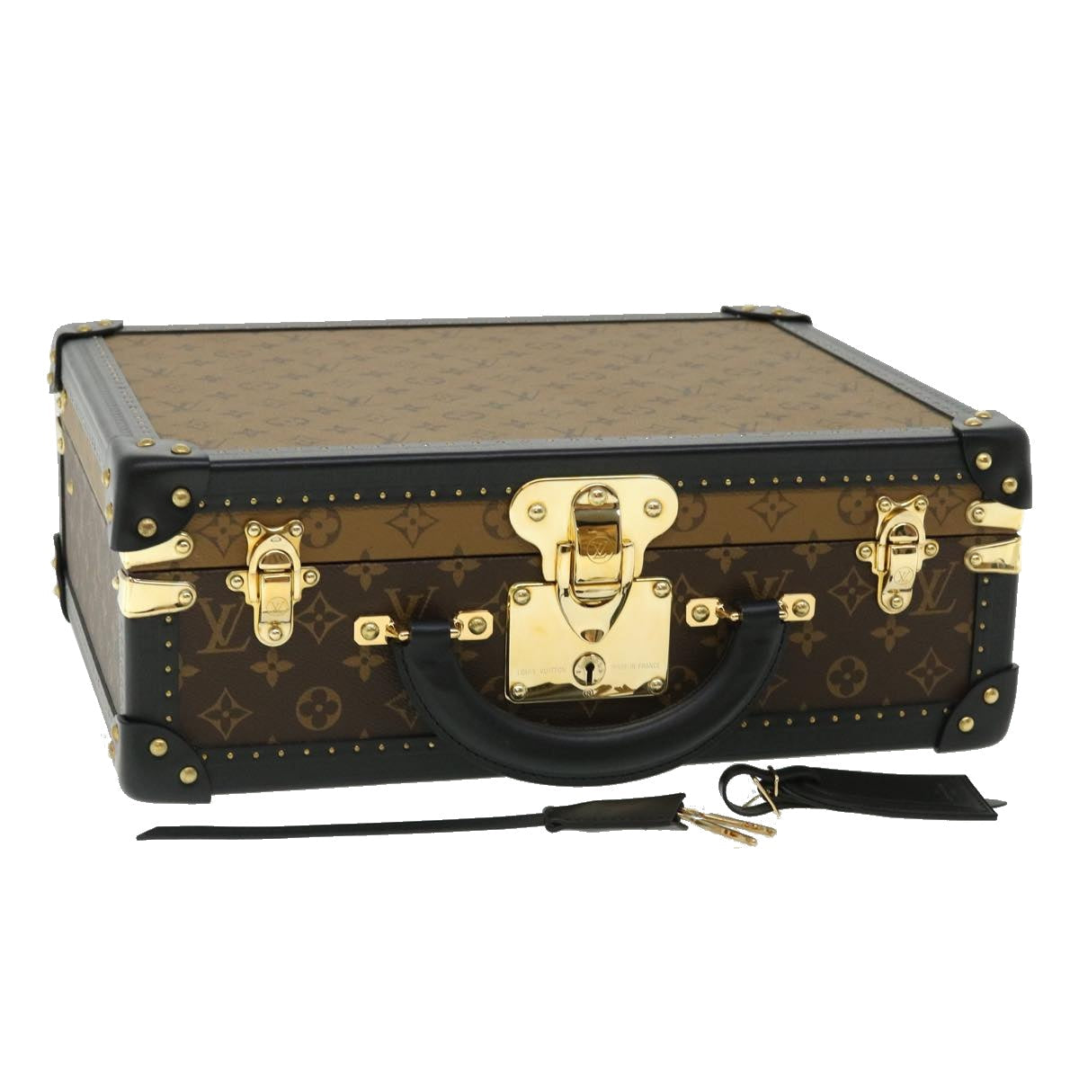 LOUIS VUITTON Monogram Reverse Canvas Cotoville 40 Trunk M20085 LV 34216A