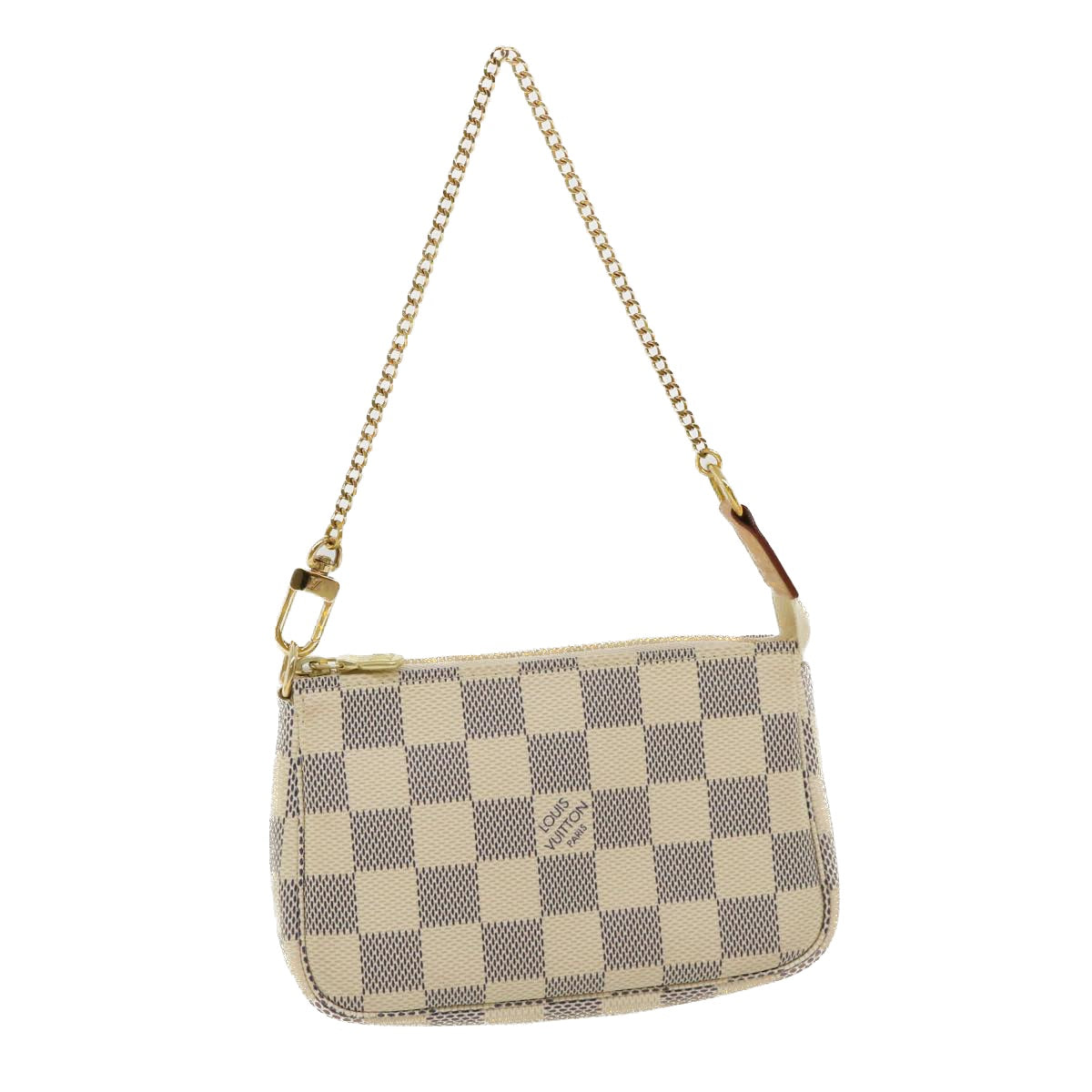 LOUIS VUITTON Damier Azur Mini Pochette Accessoires Pouch N58010 LV Auth 34399