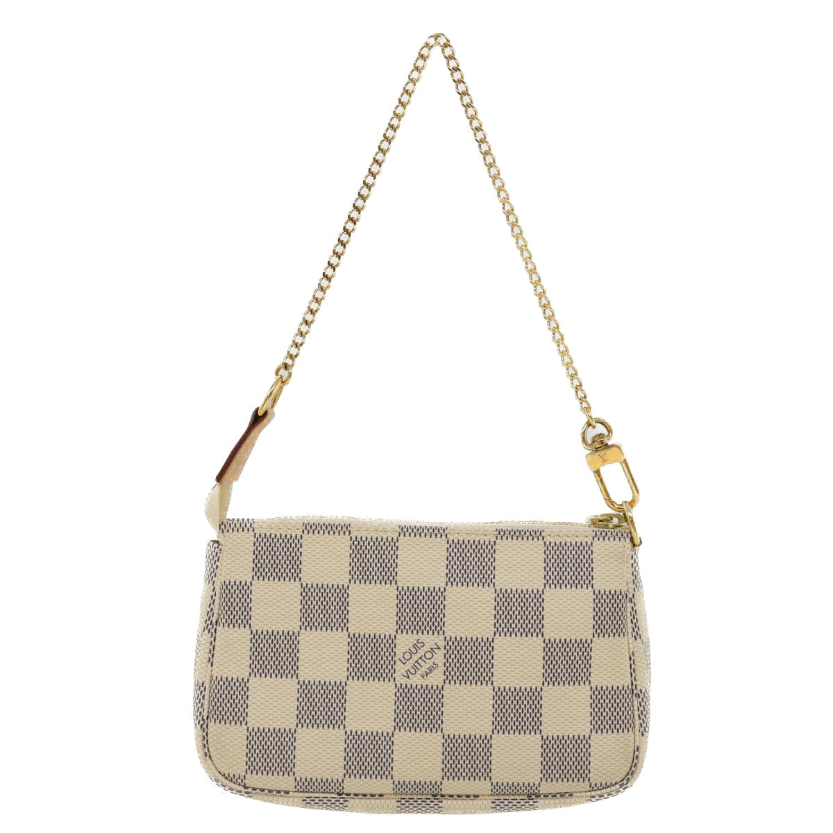 LOUIS VUITTON Damier Azur Mini Pochette Accessoires Pouch N58010 LV Auth 34399