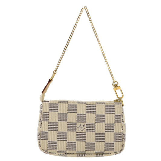 LOUIS VUITTON Damier Azur Mini Pochette Accessoires Pouch N58010 LV Auth 34399